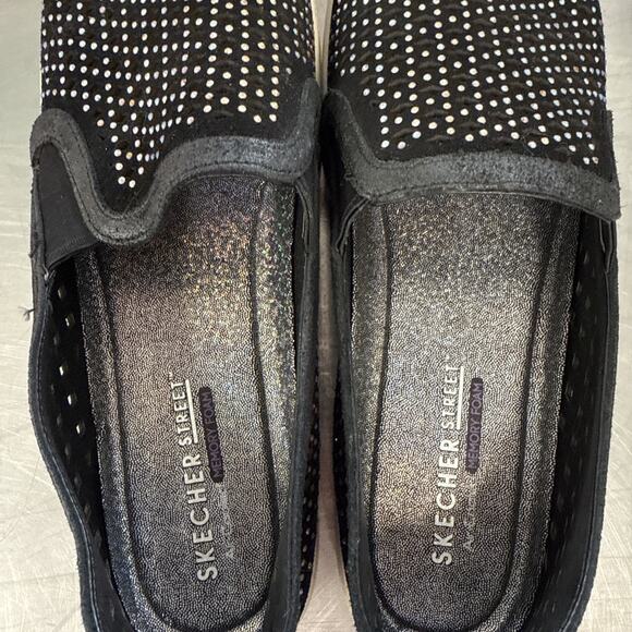 Skechers Street Air Cooled Memory Foam Slip On Shoes Studs Rhinestones Size 11 - Picture 6 of 9